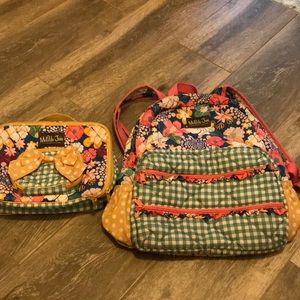 Matilda Jane Backpack and lunch kit
